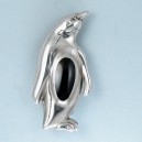 Broche plata azabache