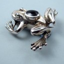 Broche plata azabache