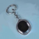 Llavero plata azabache