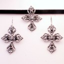 Conjunto plata azabache