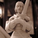 Talla marfil Juana de Arco