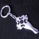 Llavero plata azabache