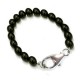 Pulsera plata y azabache