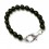 Pulsera plata y azabache