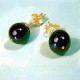 Pendientes oro azabache