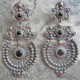 Pendientes plata azabache