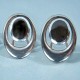 Pendientes plata azabache 