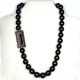Collar de azabache , bola lisa 