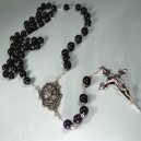 Rosario 5 misterios plata y azabache