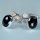 Gemelos plata y azabache
