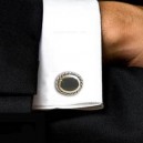 Gemelos plata y azabache