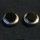 Cubrebotones plata y azabache