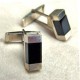 Gemelos plata y azabache