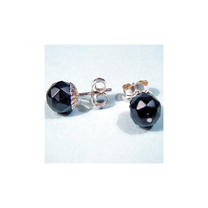 Pendientes de plata y bola de azabache