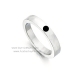 Anillo azabache y plata