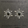 Pendientes de plata y azabache