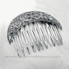 Silver hair clip