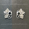 Pendientes de plata y azabache