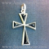 Silver cross and jet