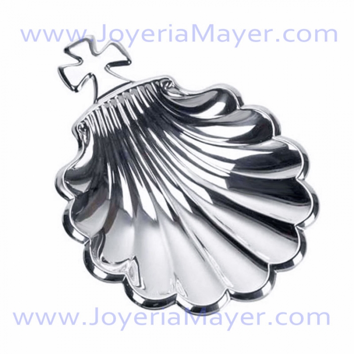 Concha bautismal de plata