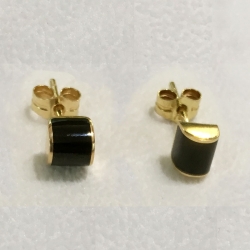 Pendientes azabache y plata