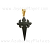 Santiago cross silver and jet