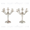 Candelabros de plata (pareja)