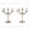 Candelabros de plata (pareja)