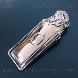 Pinza de papeles de plata