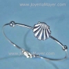 Pulsera de plata Concha de Compostela