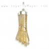 Hand talisman pendant silver and citrine