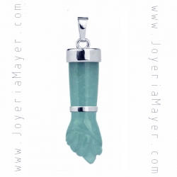 Higa de cuarzo y plata