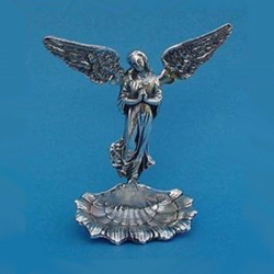Silver holy water font