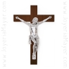 Bilaminated wall crucifix