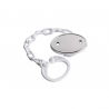 Silver Baby Pacifier Clip