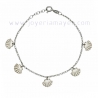 Compostela shell silver anklet bracelet