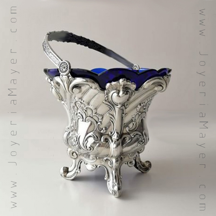 Pinza para hielo de plata