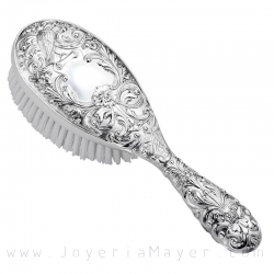 Cepillo de pelo de plata
