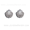 Pendientes de plata concha de Compostela