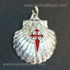 Compostela shell silver pendant