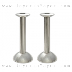 Candeleros de plata