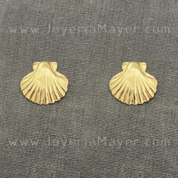 Compostela shell gold earrings