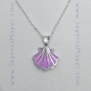 Silver and enamel Compostela shell