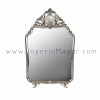 Silver vanity mirror