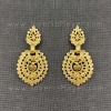 Pendientes tradicionales de plata dorados