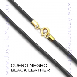 Leather and gold cord