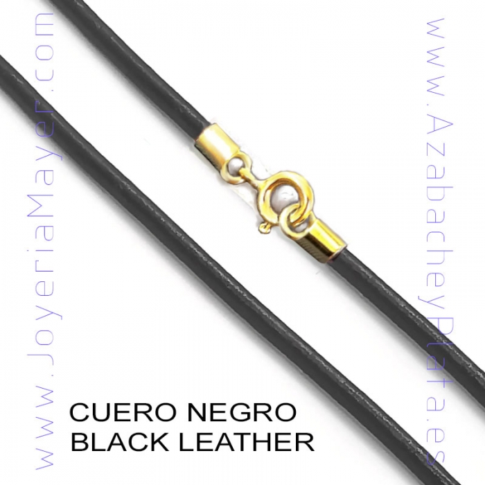 Cordón de cuero y oro