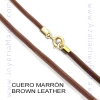 Leather and gold cord