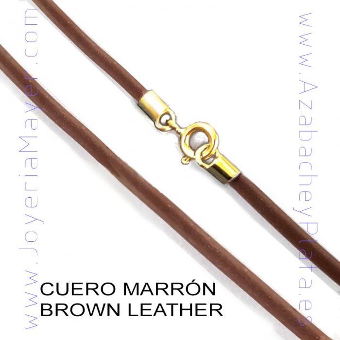 Leather and gold cord