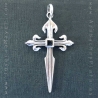 St.James Cross silver and jet